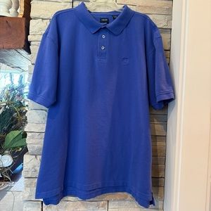Izod Men’s 3XLT Blue Short Sleeve Polo Shirt Logo